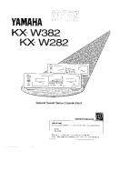 Yamaha KXW-382 - Owners Manual 